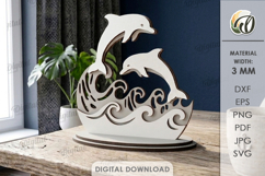 3D Summer Stands Bundle Laser Cut. Summer Standing Decor SVG Product Image 11