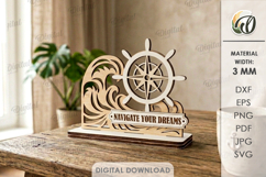 3D Summer Stands Bundle Laser Cut. Summer Standing Decor SVG Product Image 12