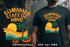 Summer State of Mind Beach Vacation Design PNG File