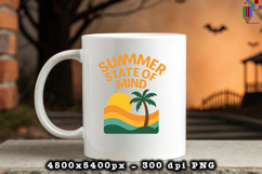 Summer State of Mind Beach Vacation Design PNG File