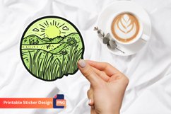 Summer Sticker,Tropical Summer Sticker,Summer Vibes Sticker Product Image 1