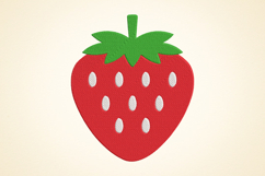 Summer strawberry embroidery design Product Image 1