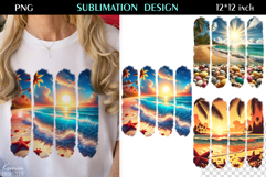 Ocean Summer Beach T Shirt Sublimation | Summer Vibes Product Image 1