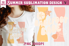 Summer Sublimation | Retro beach quote on stripes png Product Image 1