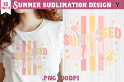 Summer Sublimation | Retro beach quote on stripes png Product Image 1