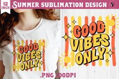 Summer Sublimation | Retro beach quote on stripes png Product Image 1
