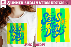 Summer Sublimation | Retro beach quote on stripes png Product Image 1