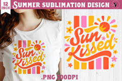 Summer Sublimation | Retro beach quote on stripes png Product Image 1