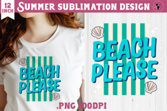 Summer Sublimation | Retro beach quote on stripes png Product Image 1