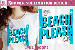 Summer Sublimation | Retro beach quote on stripes png Product Image 1