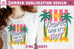 Summer Sublimation | Retro beach quote on stripes png Product Image 1