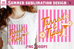 Summer Sublimation | Retro beach quote on stripes png Product Image 1