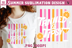Summer Sublimation | Retro beach quote on stripes png Product Image 1