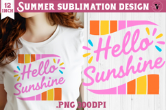 Summer Sublimation | Retro beach quote on stripes png Product Image 1