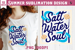 Summer Sublimation | Retro beach quote on stripes png Product Image 1
