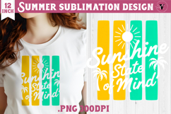 Summer Sublimation | Retro beach quote on stripes png Product Image 1