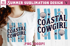 Summer Sublimation | Retro beach quote on stripes png Product Image 1