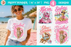 Preppy Summer Animal Bundle |Funny Beach T-Shirt Sublimation Product Image 3