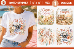 Inspirational Boho Summer Beach Camping Sublimation Design Product Image 1
