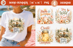 Inspirational Boho Summer Beach Camping Sublimation Design Product Image 1