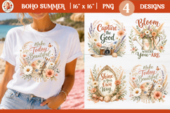 Inspirational Boho Summer Beach Camping Sublimation Design Product Image 1