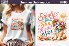 Cute Dog Sublimation | Beach Summer Quote T Shirt Product Image 1