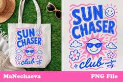 Cute Summer Funny Sublimation | Sun Chaser Club PNG Product Image 1