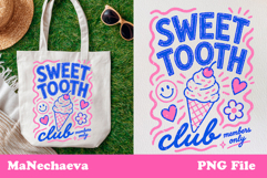 Cute Summer Funny Sublimation | Sweet Tooth Club PNG Product Image 1