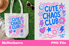Cute Summer Funny Sublimation | Cute Chaos Club PNG Product Image 1