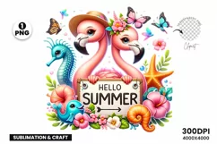 Summer, summer clipart, summer animals clipart, summer png, Sublimation designs, Summer Sublimation, Summer Patriotic PNG, Summer Patriotic Clipart, Flamingos Clipart, Printable Crafts,