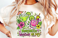 margarita weather, tropical summer png, beach vacation design, tropical drink png, summer shirt design, beach party png, vacation sublimation, tropical vibes, summer cocktail design, sunny beach png