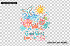 summer coastal png, good vibes design, ocean sublimation, beach shirt design, coastal t shirt png, summer beach png, ocean lover gift, seaside design png, vacation shirt png, coastal vibes png