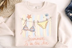 summer is in the air, bikini summer png, coastal summer png, beach sublimation, summer shirt design, beach vacation png, summer lover gift, coastal t shirt png, beachwear design, sunny summer png