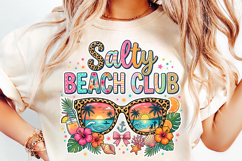 salty beach club, sunglasses beach png, summer coastal png, beach club design, coastal sublimation, summer sunglasses png, vacation shirt design, beach lover gift, salty summer png, coastal t shirt png