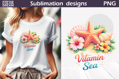 Starfish Shell Clipart | Vitamin Sea Sublimation Product Image 1
