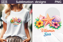 Sea Shell Clipart | Summer Beach Sublimation Product Image 1