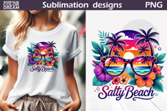 Tropical Sunglasses Clipart | Salty Beach Sublimation Product Image 1