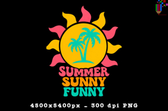 Summer Sunny Funny Retro Sunshine Design PNG File