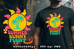 Summer Sunny Funny Retro Sunshine Design PNG File