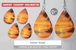 Earring Teardrop Summer Sunset Product Image 1