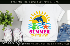 Summer SVG Cut Files Summer Vibes T-shirt Mug Pillow Design Product Image 2