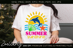 Summer SVG Cut Files Summer Vibes T-shirt Mug Pillow Design Product Image 1