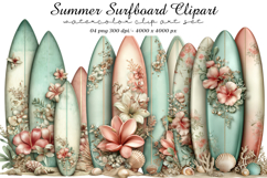 Summer Surfboard Clipart Product Image 1