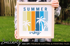 Summer SVG Cut Files Summer Vibes T-shirt Mug Pillow Design Product Image 2