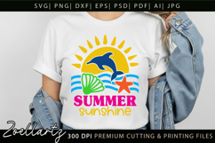 Summer SVG Cut Files Summer Vibes T-shirt Mug Pillow Design Product Image 6
