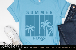 Summer SVG Cut Files Summer Vibes T-shirt Mug Pillow Design Product Image 4