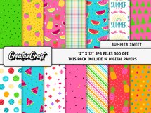 Summer Sweet Digital Paper. summer graphics, illustrations Product Image 2