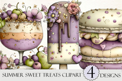Whimsical Summer Sweet Treats Clipart Product Image 1