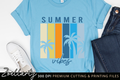 Summer SVG Cut Files Summer Vibes T-shirt Mug Pillow Design Product Image 5
