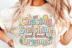 chasing sunshine png, beach dreams design, summer coastal png, beach sublimation, sunshine quote png, coastal shirt design, beach lover gift, vacation shirt png, summer beach design, seaside quote png